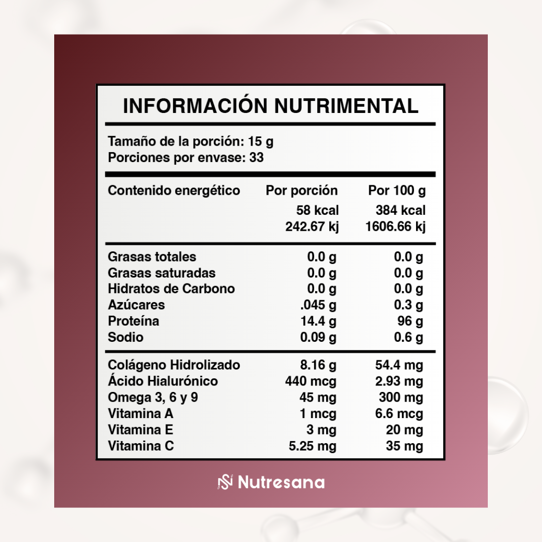 Colágeno hidrolizado sabor Frutos Rojos